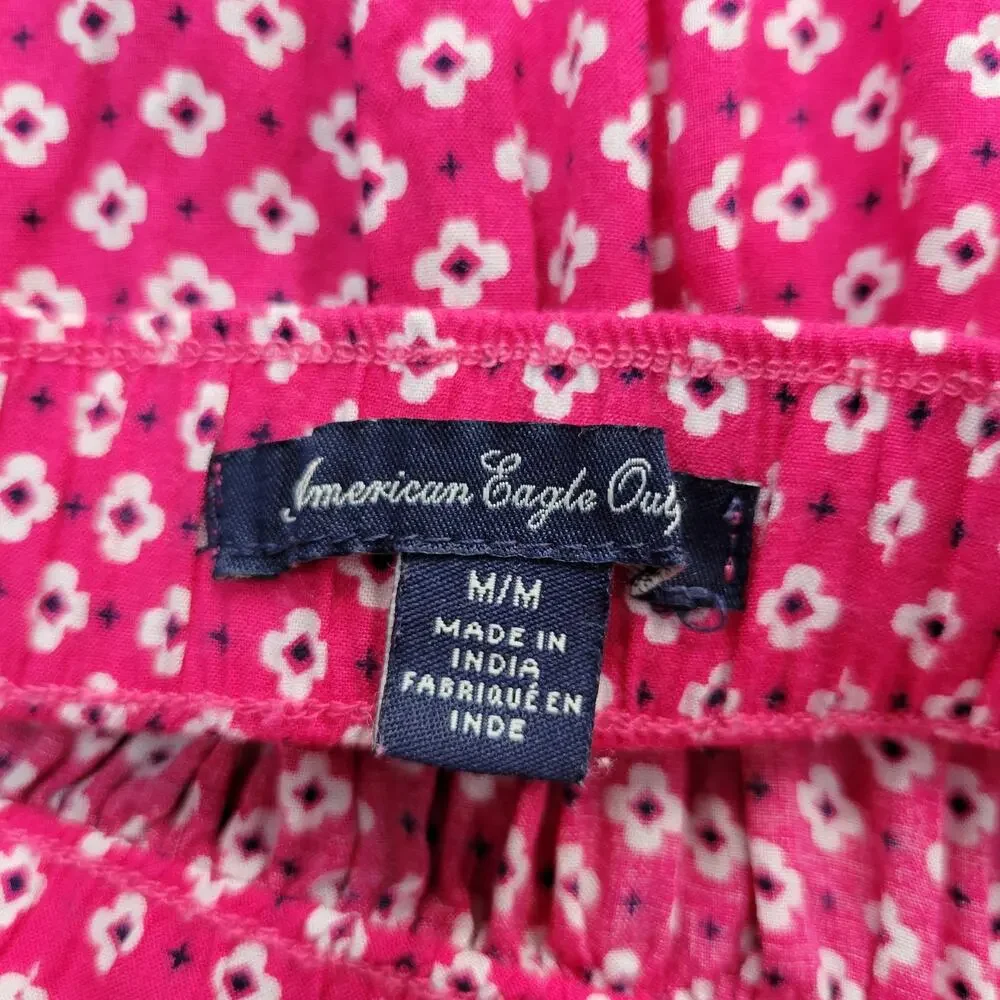 American Eagle Mini Skirt Medium Boho Flowy Summer Barbie Barbiecore Fairycore